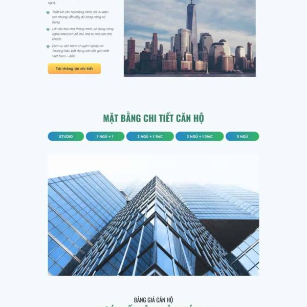Theme WordPress lading pape giới thiệu BĐS smarthome
