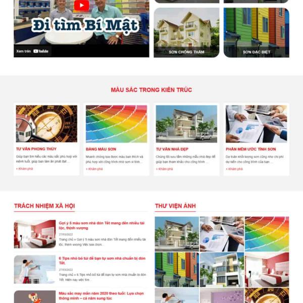 Theme WordPress sơn nước 2