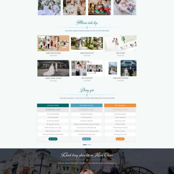 Theme WordPress studio áo cưới 2