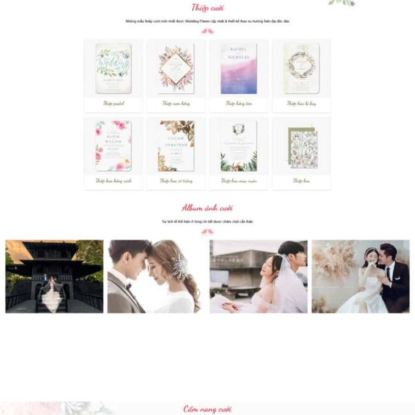 Theme WordPress studio áo cưới 3