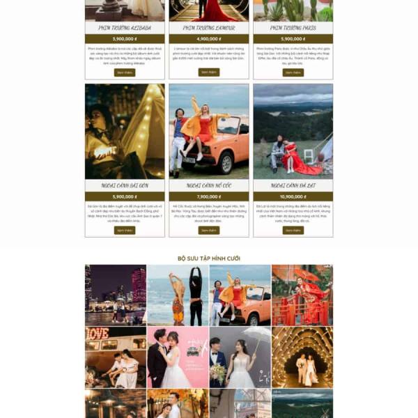 Theme WordPress studio áo cưới 4