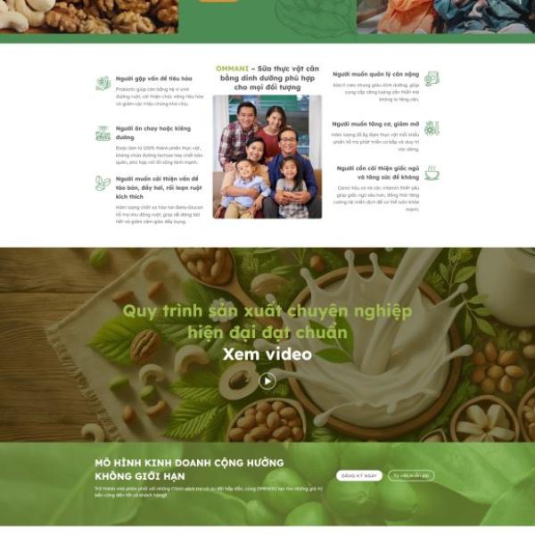 Theme WordPress bán sửa bột