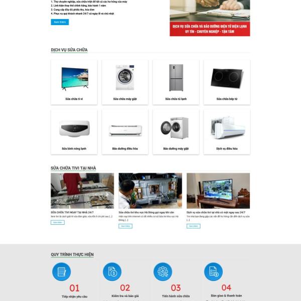 Theme WordPress sửa điện lạnh
