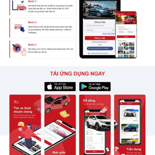Theme WordPress dịch vụ taxi 3