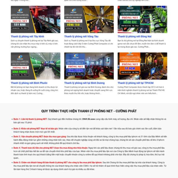 Theme WordPress công ty thanh lý đồ cũ 3