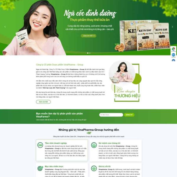 Theme WordPress bán ngũ cốc