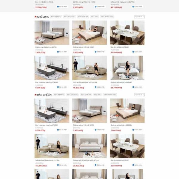 Theme WordPress bán nội thất 16 đẹp, chuẩn SEO