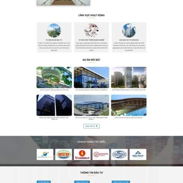 Theme WordPress giới thiệu công ty xây dựng 4