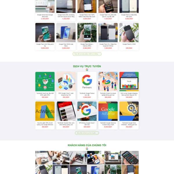 Theme WordPress Google shop