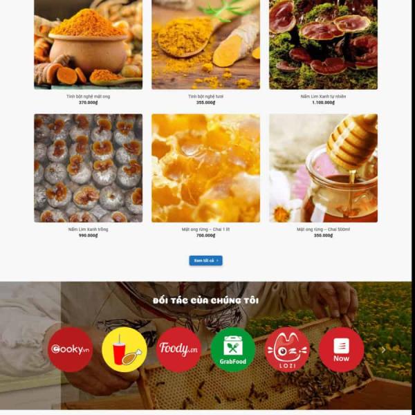 Theme WordPress mật ong 3