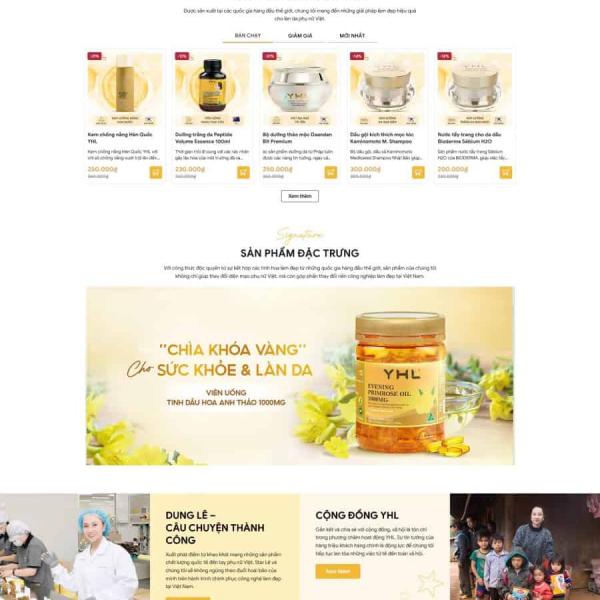 Theme WordPress bán mỹ phẩm 05