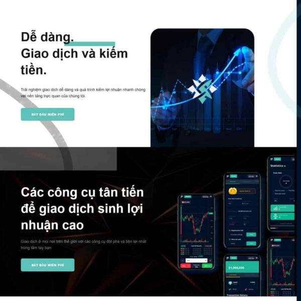 Theme WordPress sàn giao dịch tiền ảo 2