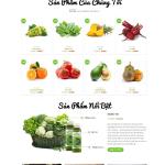 Theme WordPress thực phẩm hữu cơ