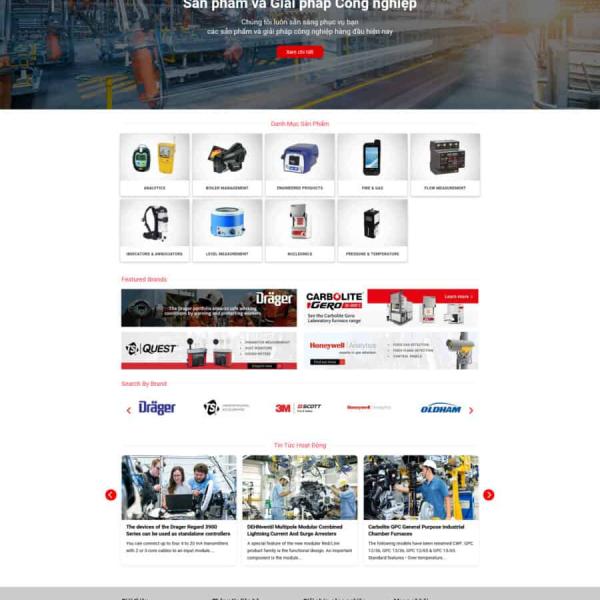 Theme WordPress công ty thiết bị công nghiệp
