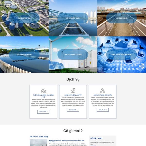 Theme WordPress thiết bị công nghiệp