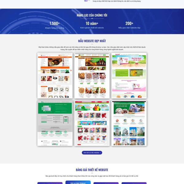 Theme WordPress công ty thiết kế web theo mẩu