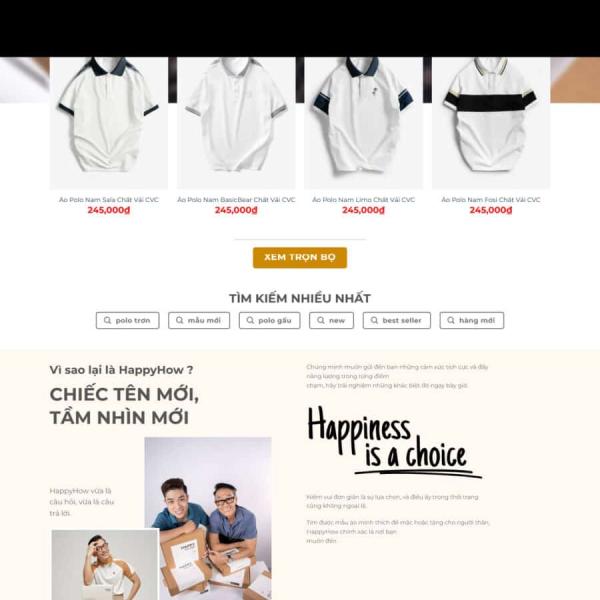 Theme WordPress shop thời trang quần áo nam 13