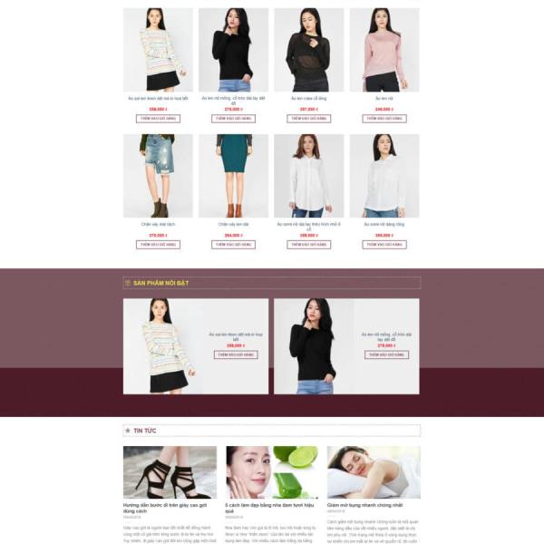 Theme WordPress thời trang 17
