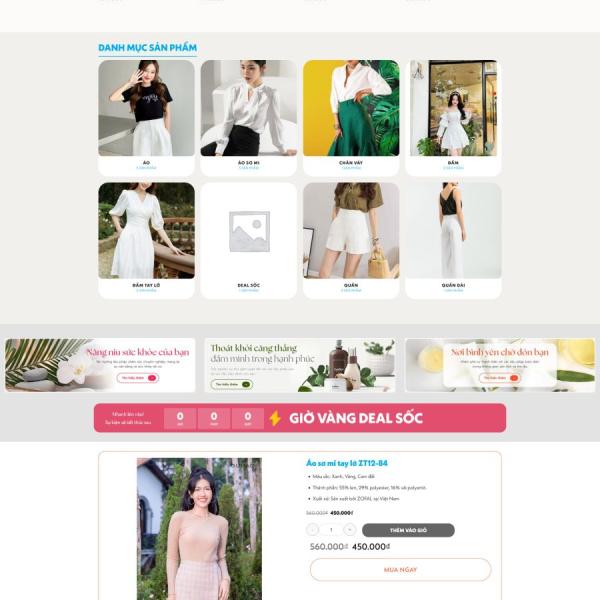 Theme WordPress thời trang 24