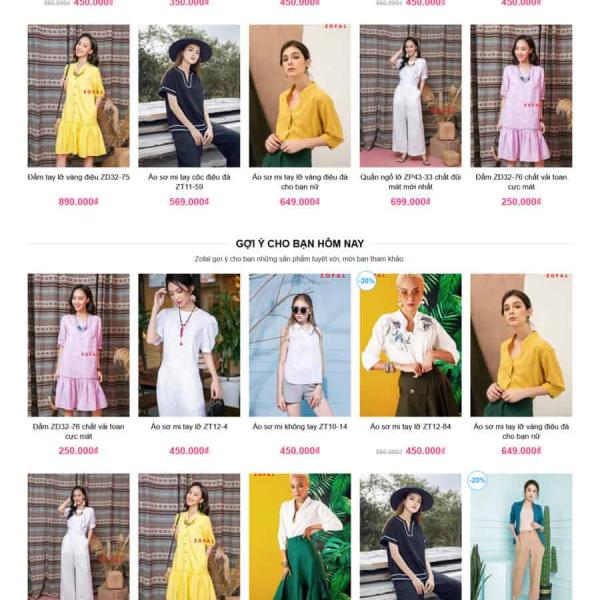Theme WordPress thời trang 7