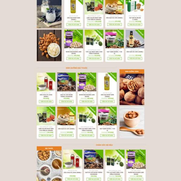 Theme WordPress thực phẩm 10