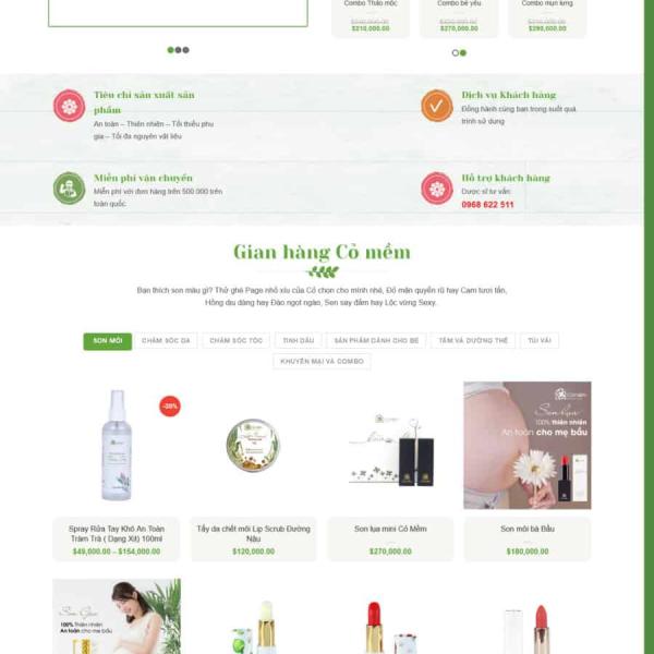 Theme WordPress bán hàng thực phẩm chức năng 12