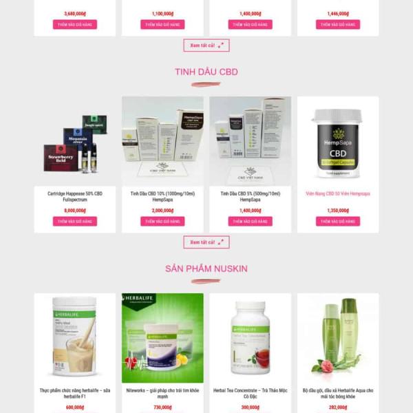 Theme WordPress bán hàng thực phẩm chức năng 13
