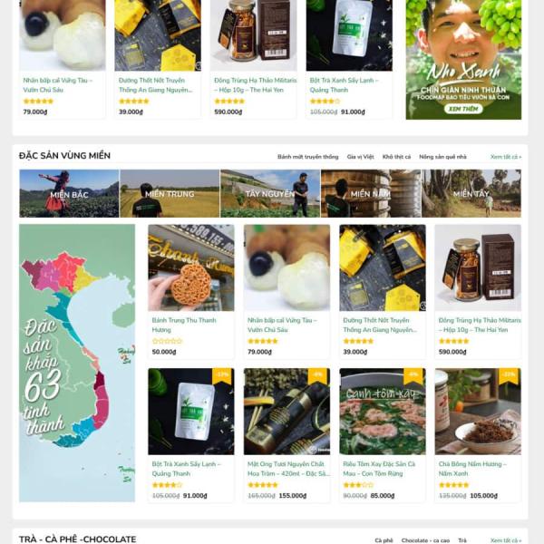 Theme WordPress thực phẩm nông sản 5