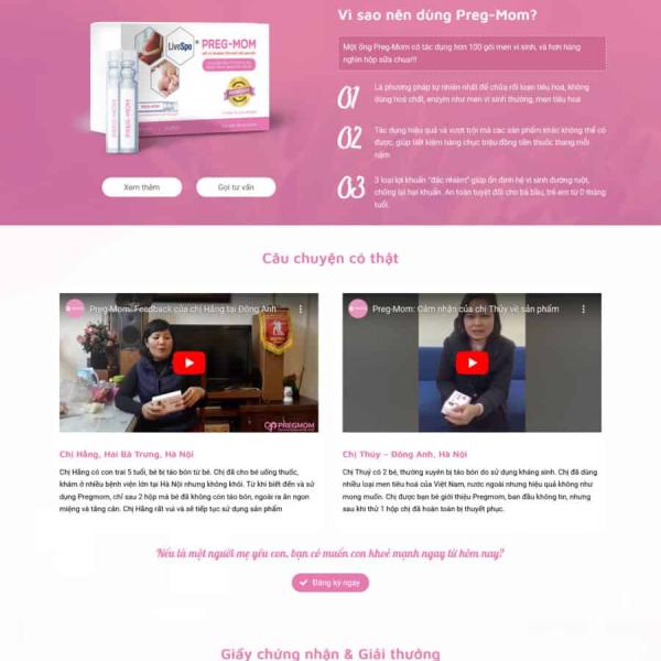Theme WordPress bán hàng thực phẩm chức năng 2