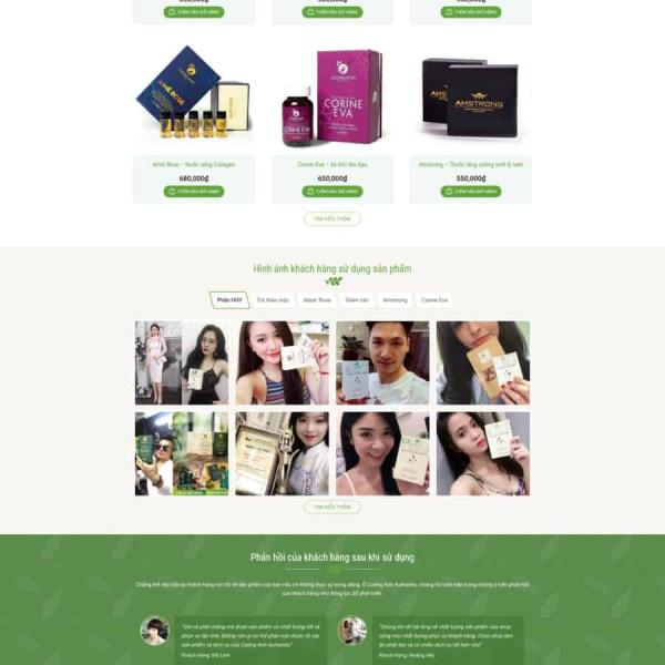 Theme WordPress bán hàng thực phẩm chức năng 5