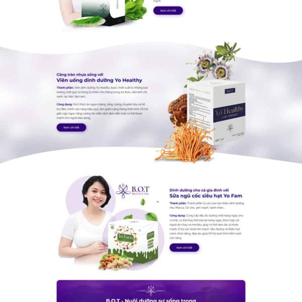 Theme WordPress thực phẩm chức năng 6