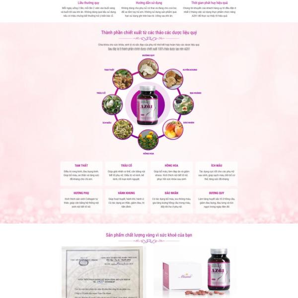 Theme WordPress thực phẩm chức năng 8