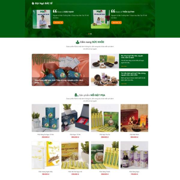 Theme WordPress bán thuốc nam 3