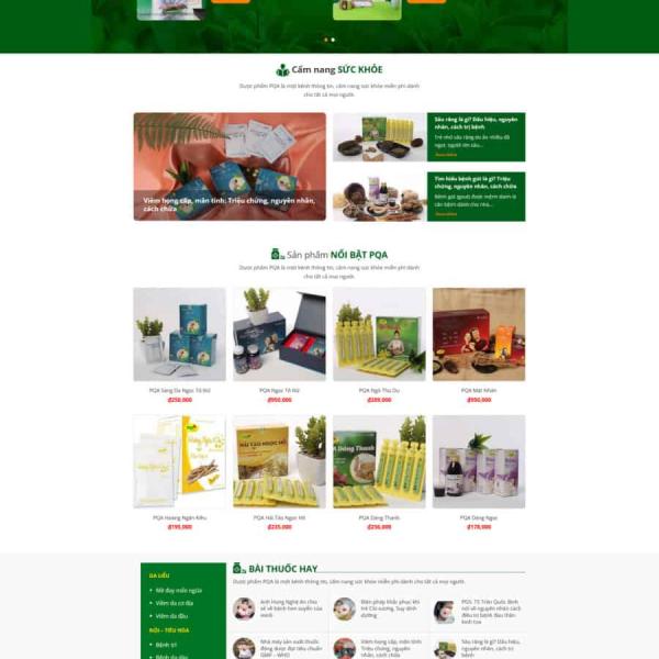 Theme WordPress bán thuốc nam