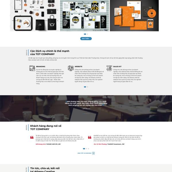 Theme WordPress công ty thiết kế, maketing