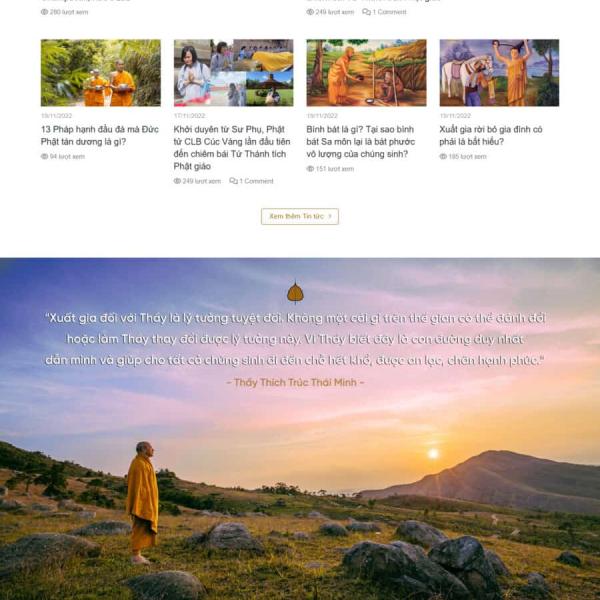 Theme WordPress tin tức 21 tin tức phật giáo