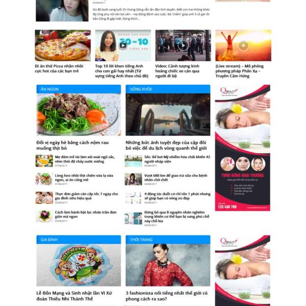 Theme WordPress tin tức