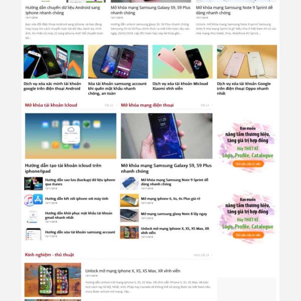 Theme WordPress tin tức new