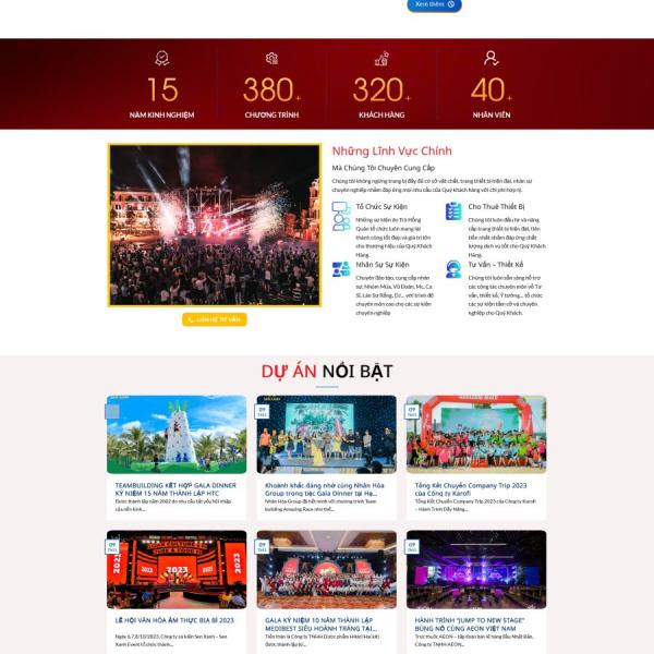 Theme WordPress tổ chức sự kiện