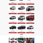 Theme WordPress ô tô Toyota