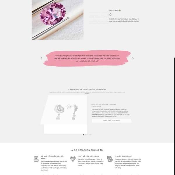Theme WordPress bán trang sức 3
