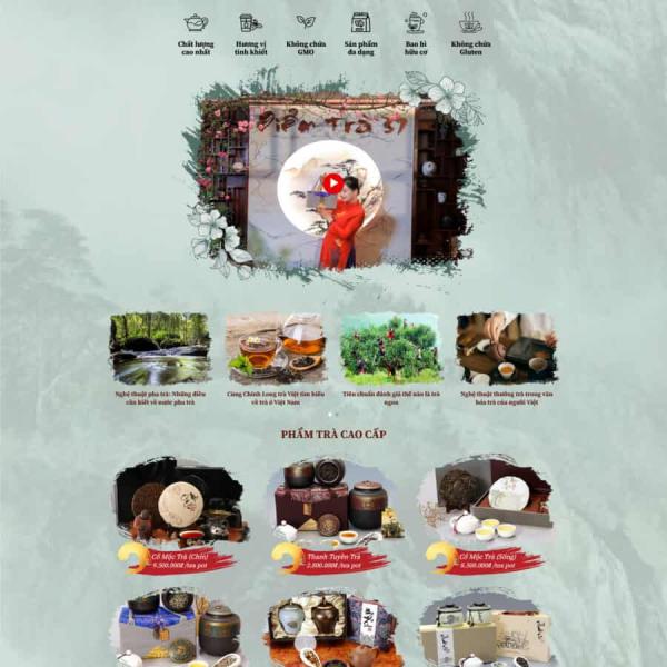Theme WordPress bán trà