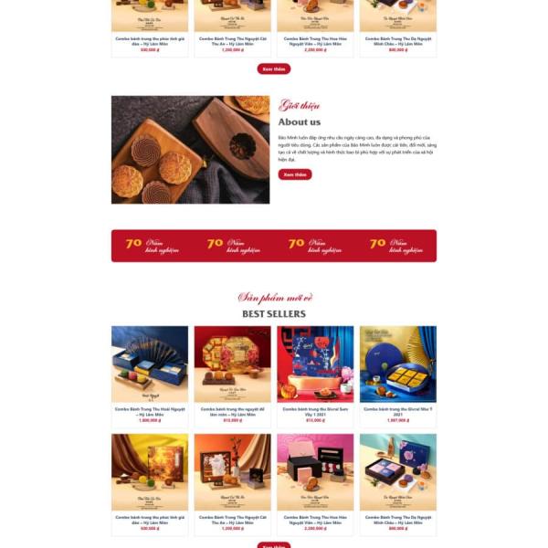 Theme WordPress bán bánh trung thu
