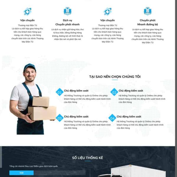 Theme WordPress dịch vụ vận chuyển 2