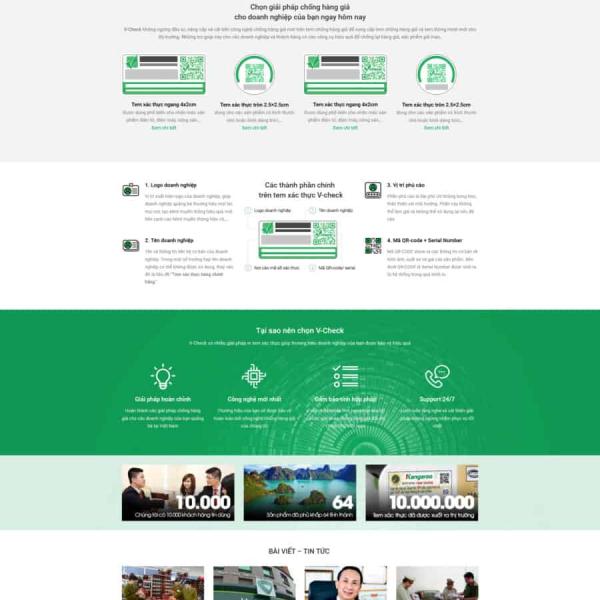 Theme WordPress dịch vụ vcheck