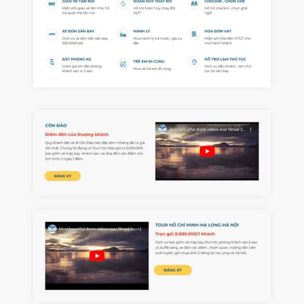 Theme WordPress vé máy bay giá rẻ