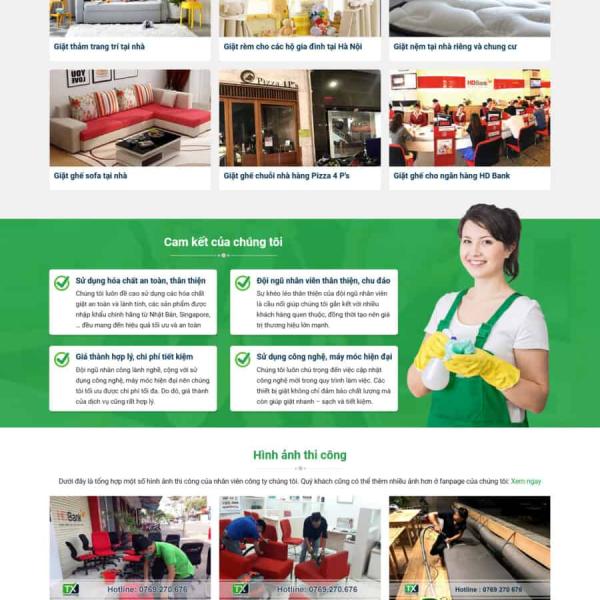 Theme WordPress dịch vụ vệ sinh 4
