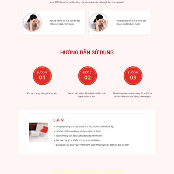 Theme WordPress lading pape dịch vụ phụ nữ