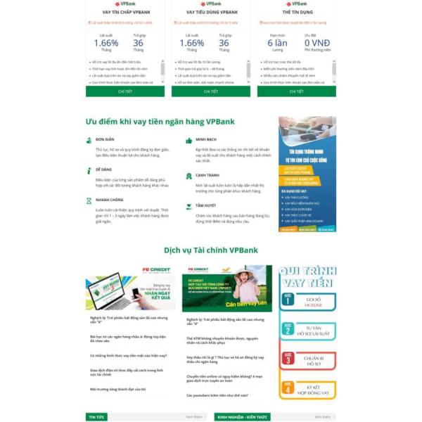 Theme WordPress vay tiền 3