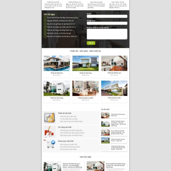 Theme WordPress công ty xây dựng kiến trúc